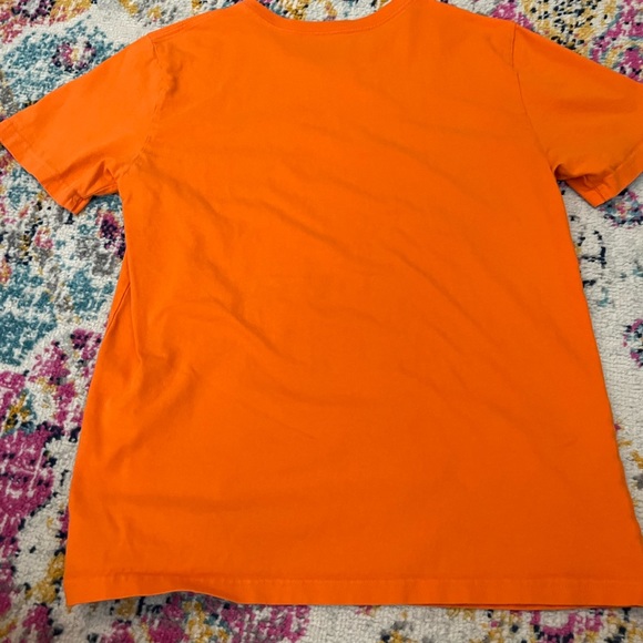 Boy’s Polo V-Neck Short Sleeve Tee in Bright Orange size large - Picture 4 of 6